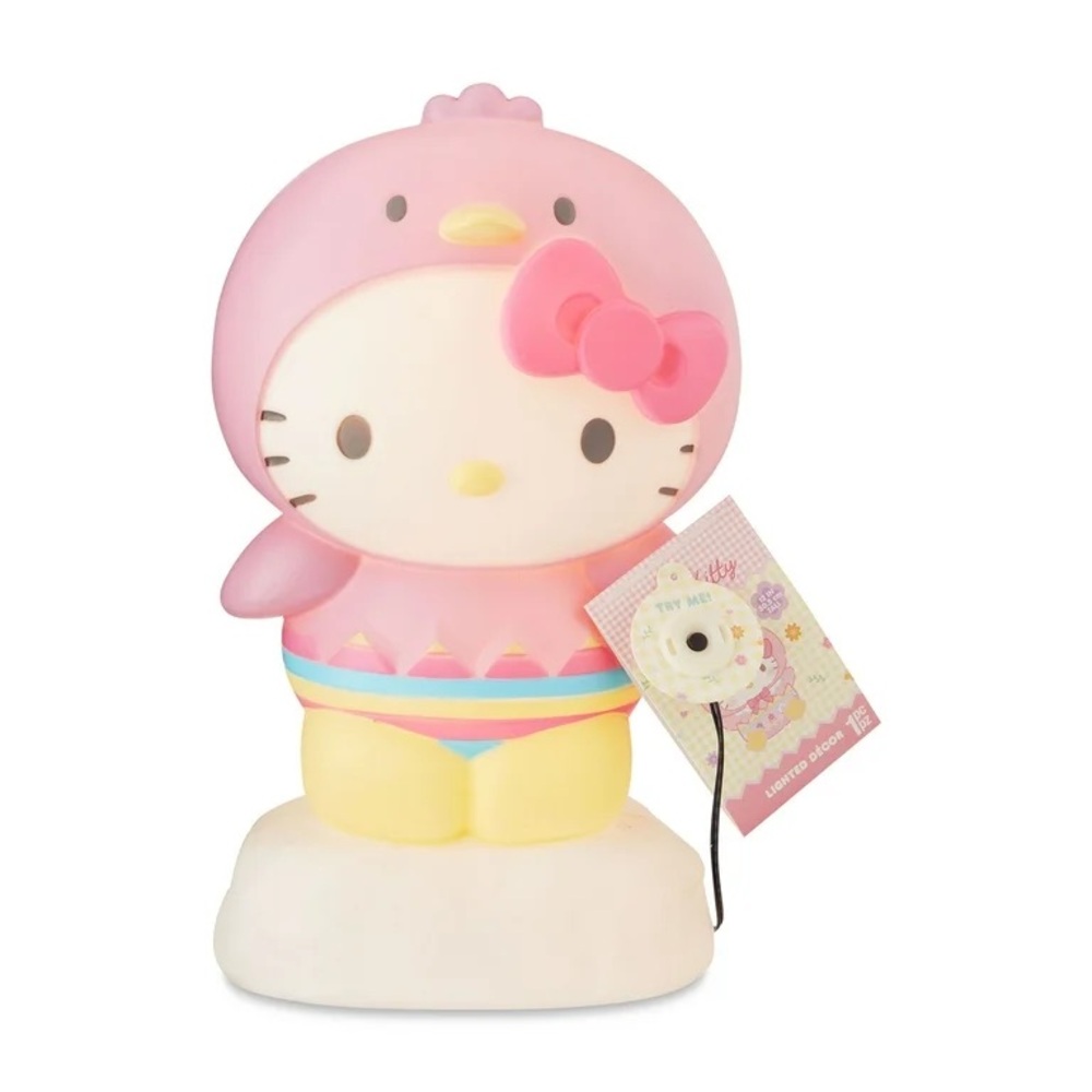 Easter Lighted Blow Mold Décor Hello Kitty as Chick NEW